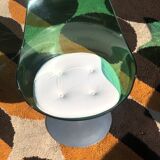 Green Champagne Chair by Estelle and Erwin Lavergne for Formes Nouvelles 1957