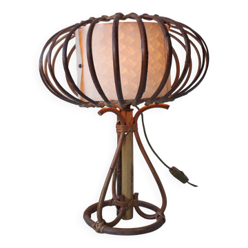 Lampe en rotin