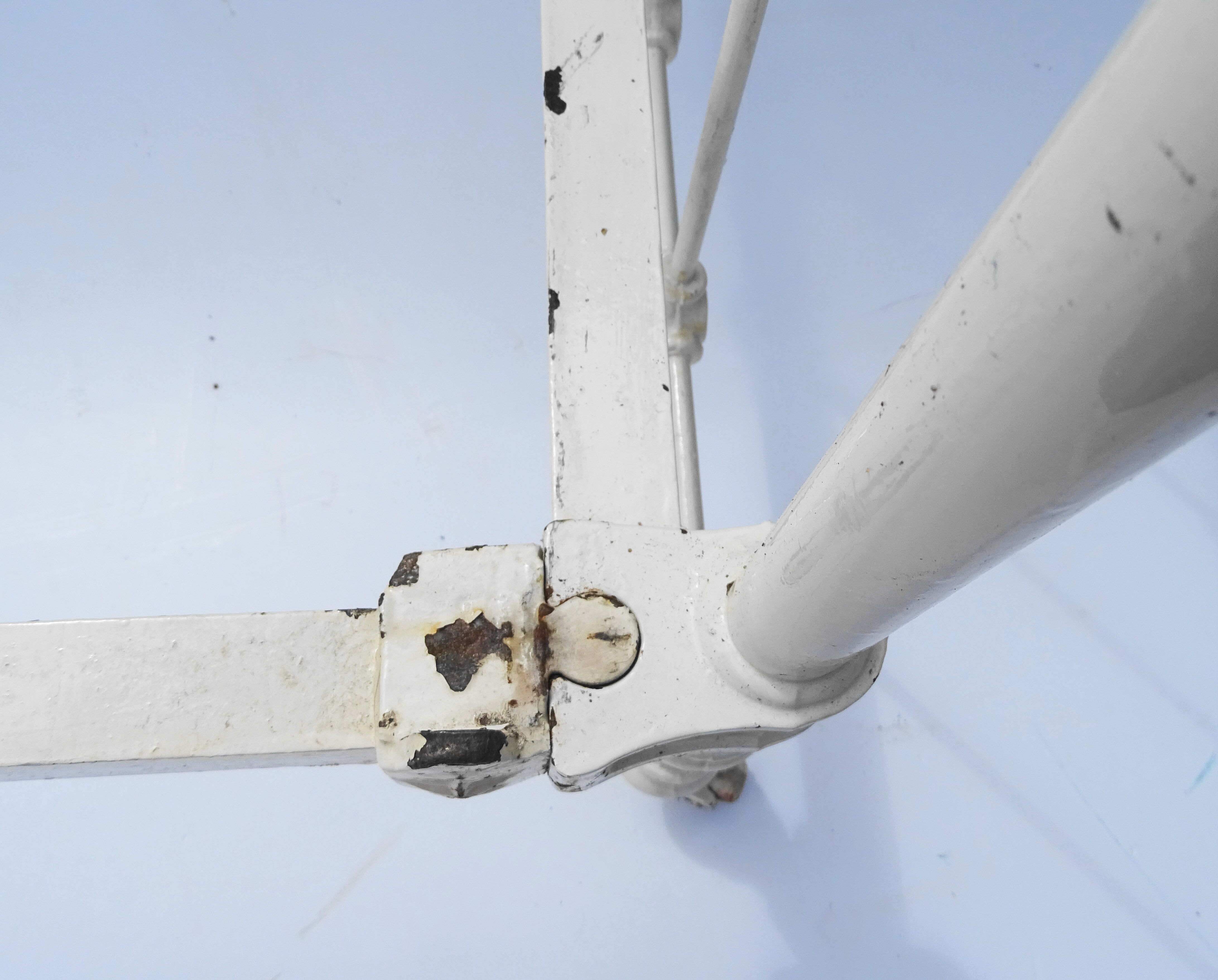 Old wrought iron bed