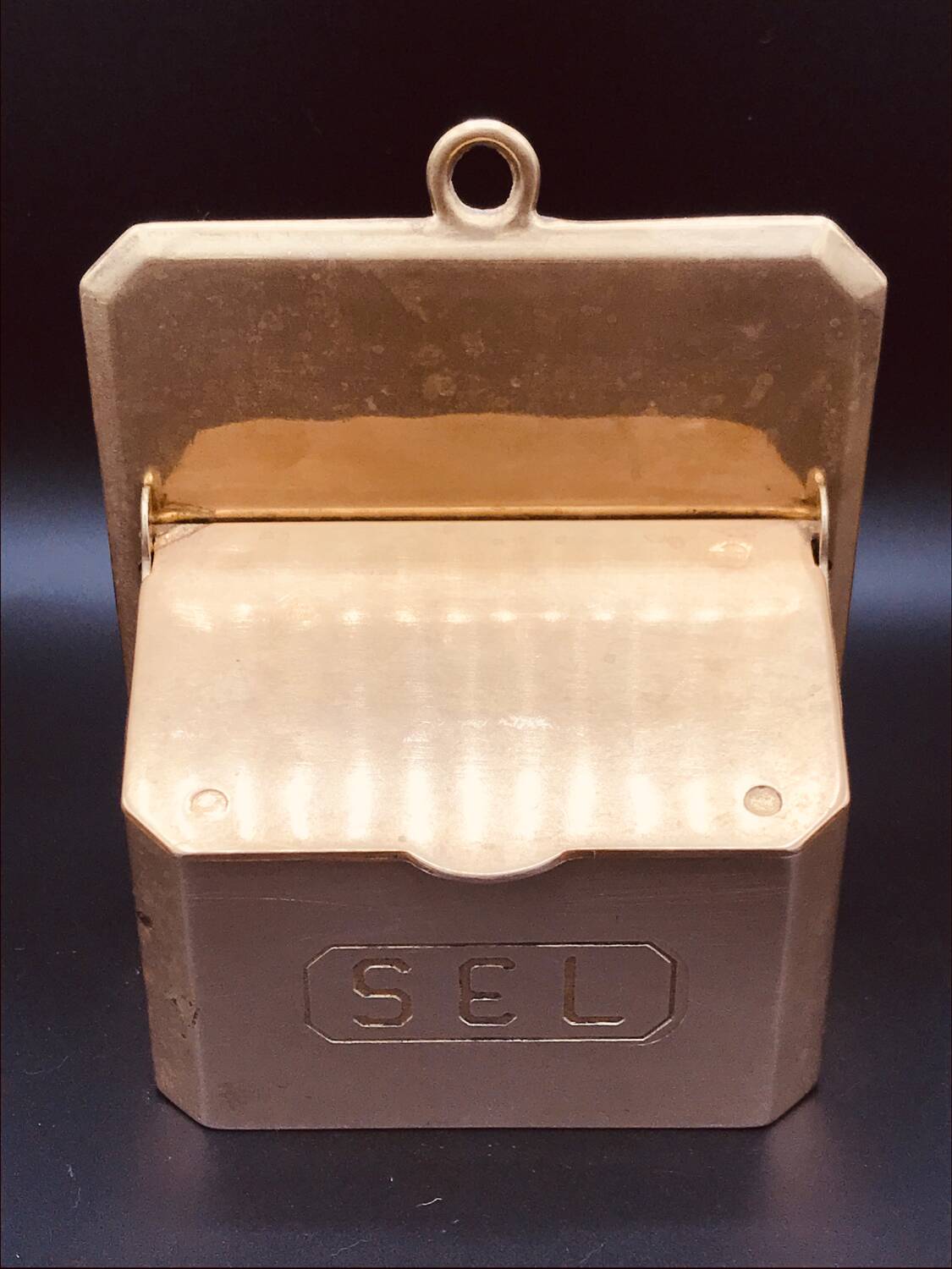 Brass salt box
