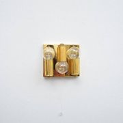 Set of 2x gilded wall lamps by Palwa, 1960s