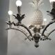 Large Hollywood Regency pineapple chandelier, 1980s