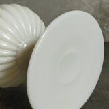 Vase balustre milk glass ancien début XXème