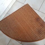 Bamboo rattan corner shelf