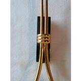 Pair of double organic design wall lights 1950s