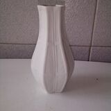 Biscuit porcelain vase