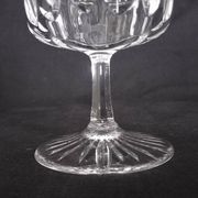 12 Art Deco wine glasses in cut crystal (in the style of Marignane Baccarat)