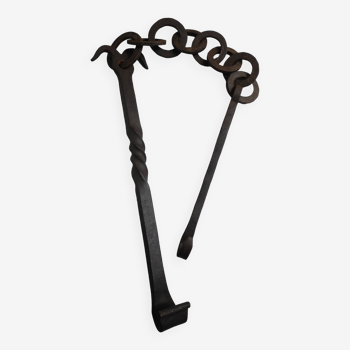 Wrought iron fireplace rack 1812