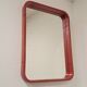 80s Pop Art Red Rounded Frame Mirror