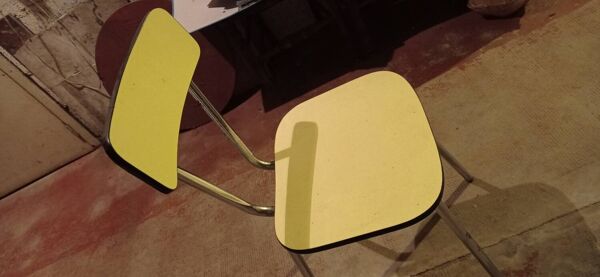 Lot de 3 chaises en formica vintage