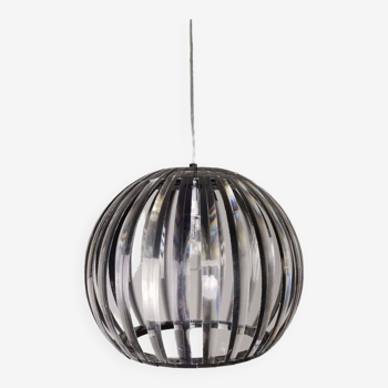 Lampe suspendue modulaire en acrylique gris moderne du milieu du siècle