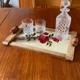 Art deco tray 1930 flowers