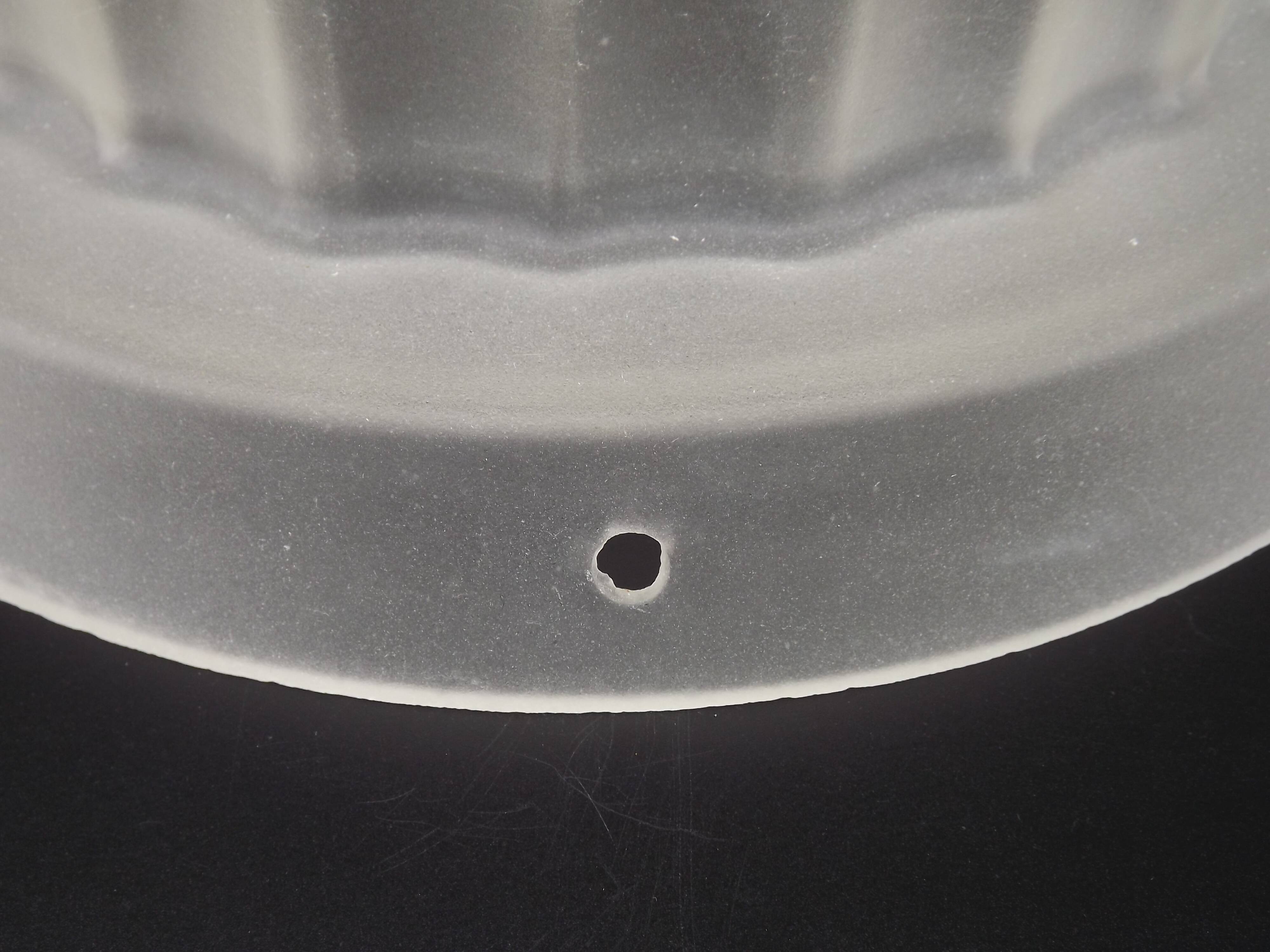 French Vintage Art Deco Skyscraper Style Opaque Glass Pendant Lamp Shade 52