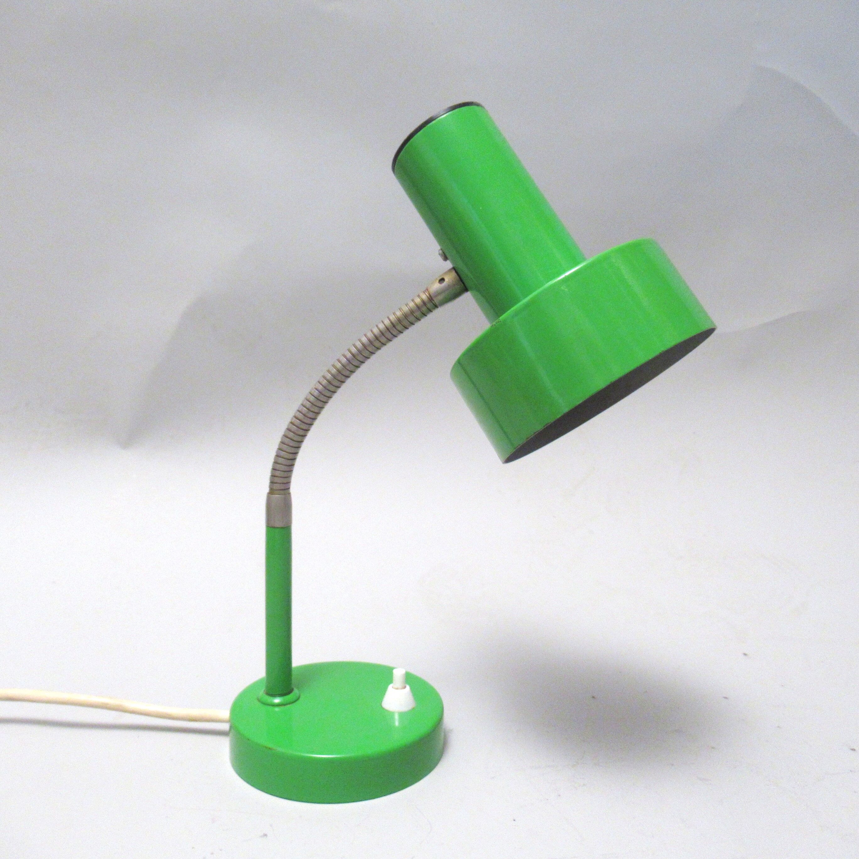 Green desk lamp 70s