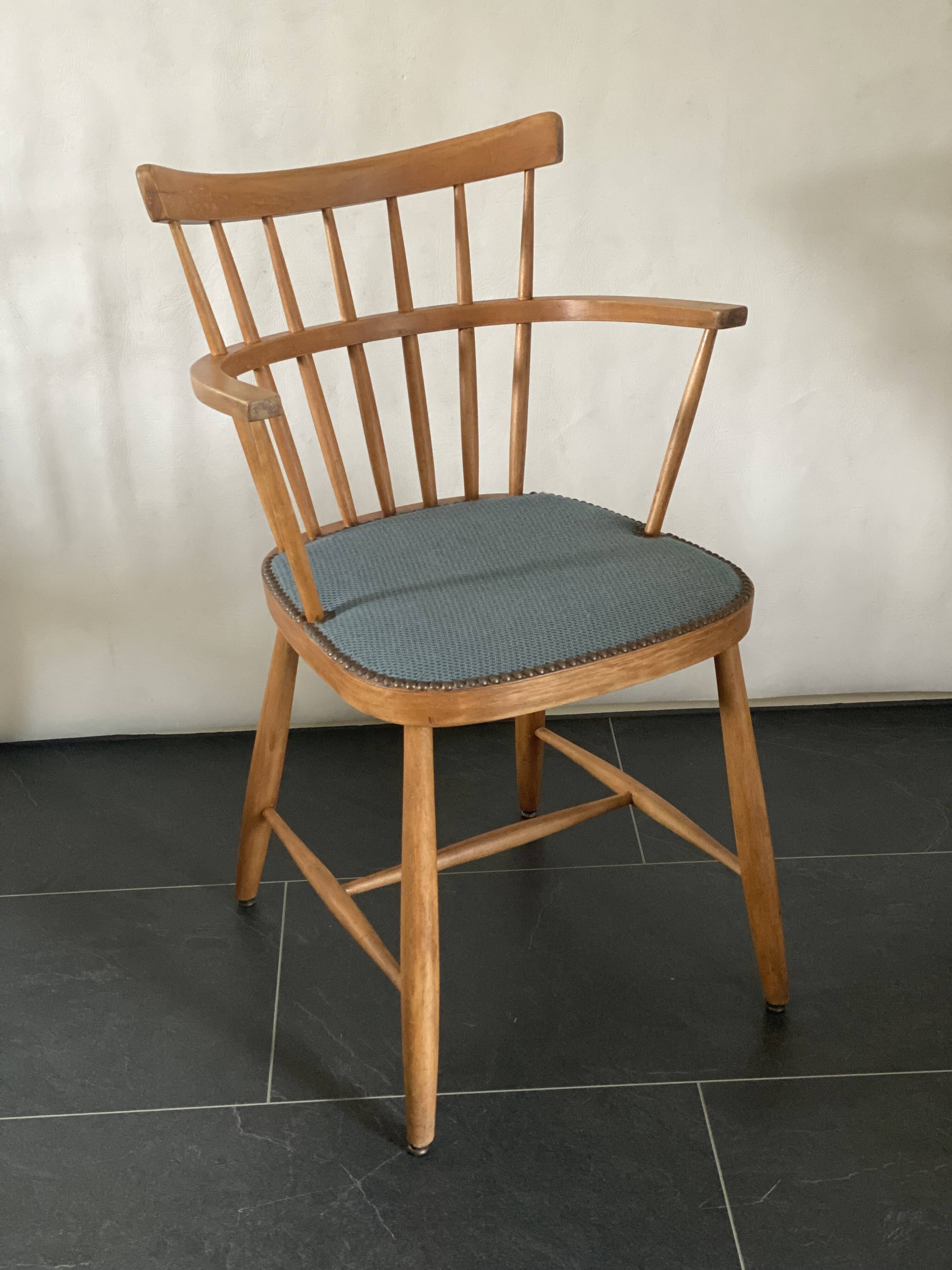 Chaise de bureau par Helmut Lubke du milieu du siècle