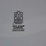 Flat round dish Gien de France