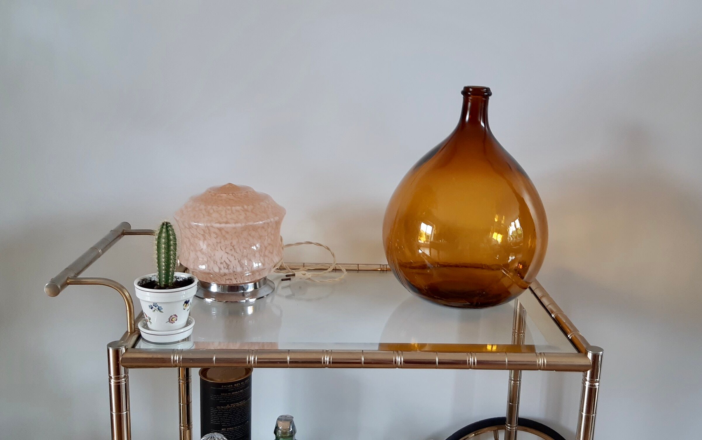 Dame-jeanne ambrée ancienne 10L