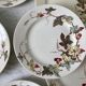 set of 8 dessert plates Terre de Fer Lunéville model Lier XIXth