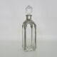Magnificent crystal and silver-plated metal carafe bottle.
