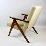 Vintage beige boucle model b-310 armchair, 1970s