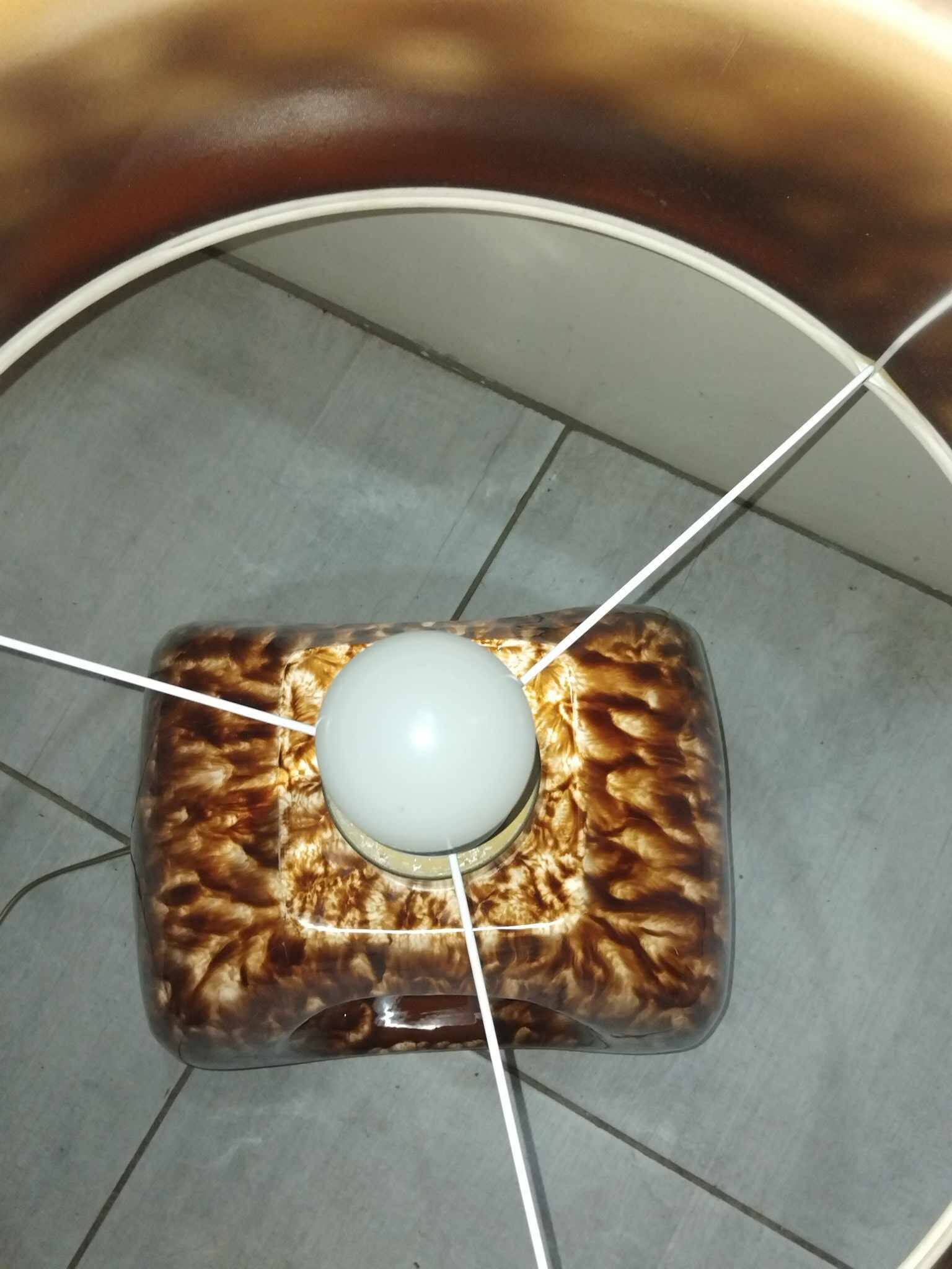 Large earthenware lamp from the 70s