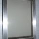 Miroir rectangulaire moderne cadre en acier brossé