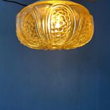 30s flush mount glass ceiling lamp