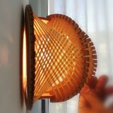 1960s wooden wall light sconce