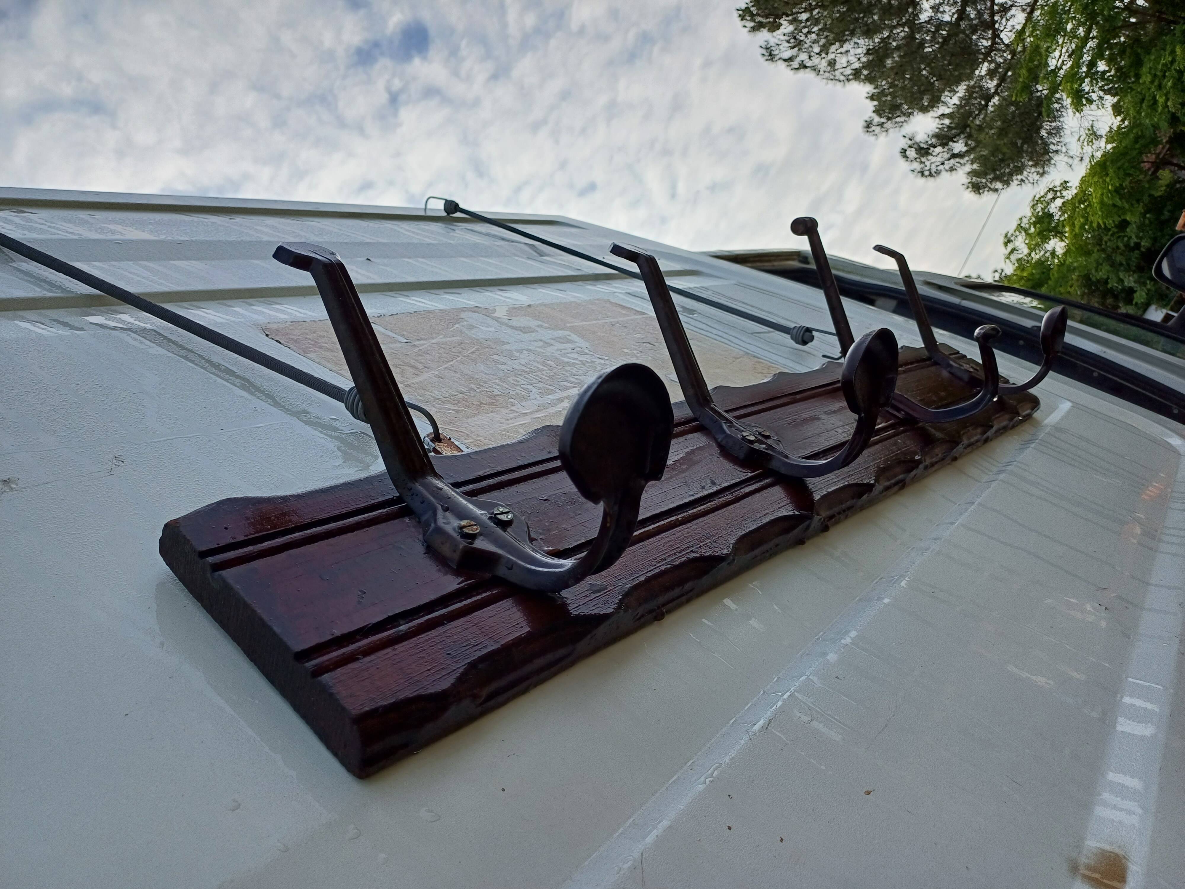 Vintage school coat rack