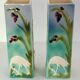 Paire de vases barbotine H 39cm Saint Clement vers 1900