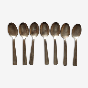 7 classic silver-plated small spoons