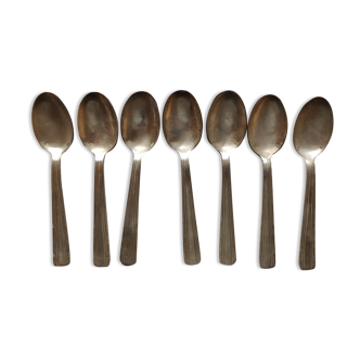 7 classic silver-plated small spoons