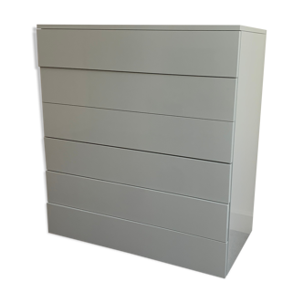 Chest of drawers 6 drawers from Cappellini bought 2900€ White lacquer H 96cm L 90cm D 45cm very good condition