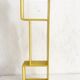 1960s wooden wall shelf with 3 compartments