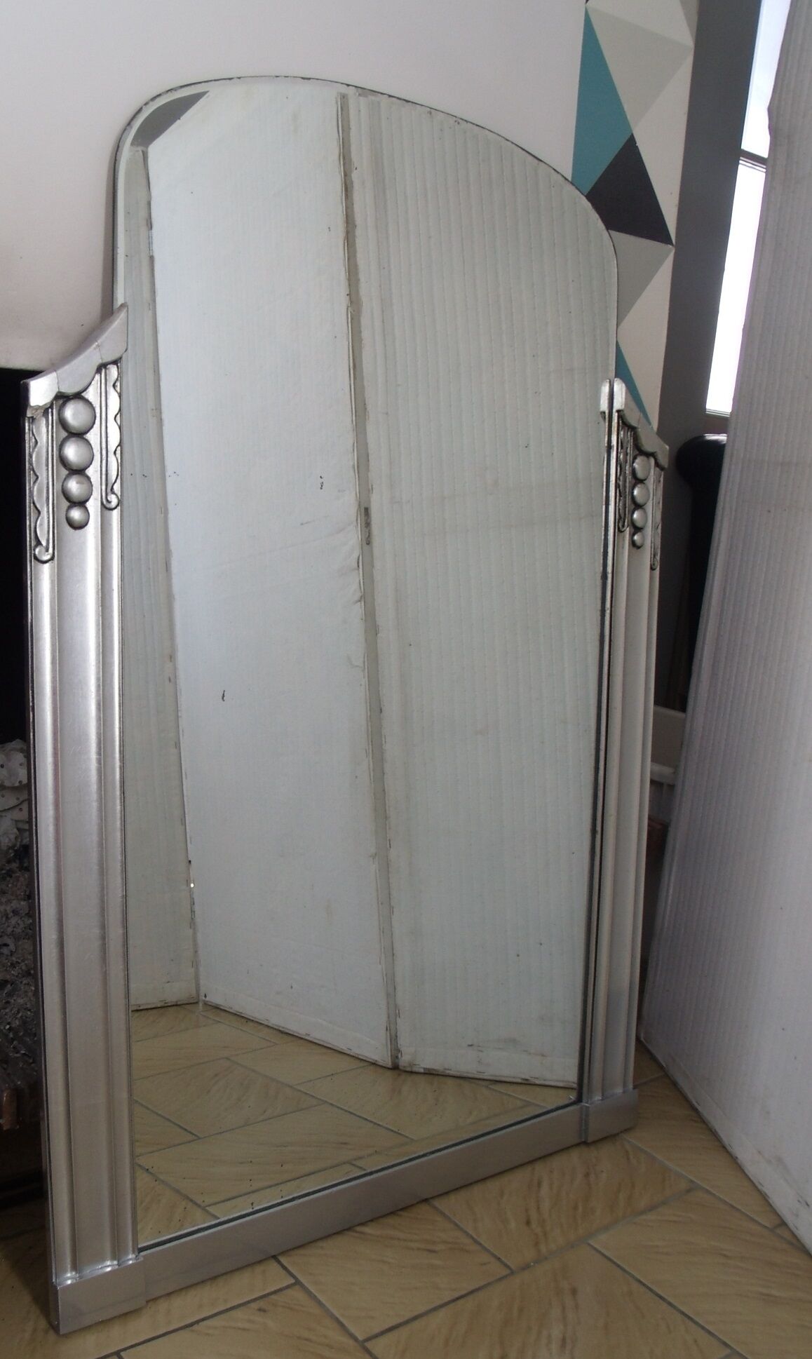 Art deco fireplace mirror - 112x75cm