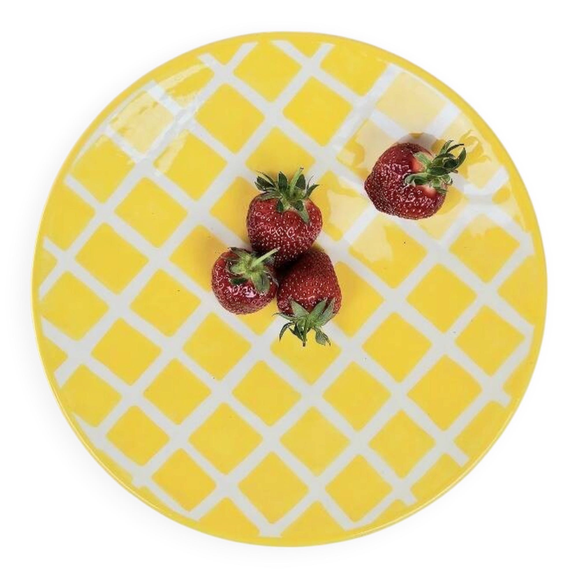 Large plate - Yellow tiles