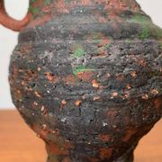 German brutalist carafe vase from the mid-century in the style of Gerhard Liebenthron, 1960s.