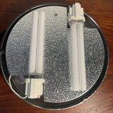 Round table lamp in opaline glass