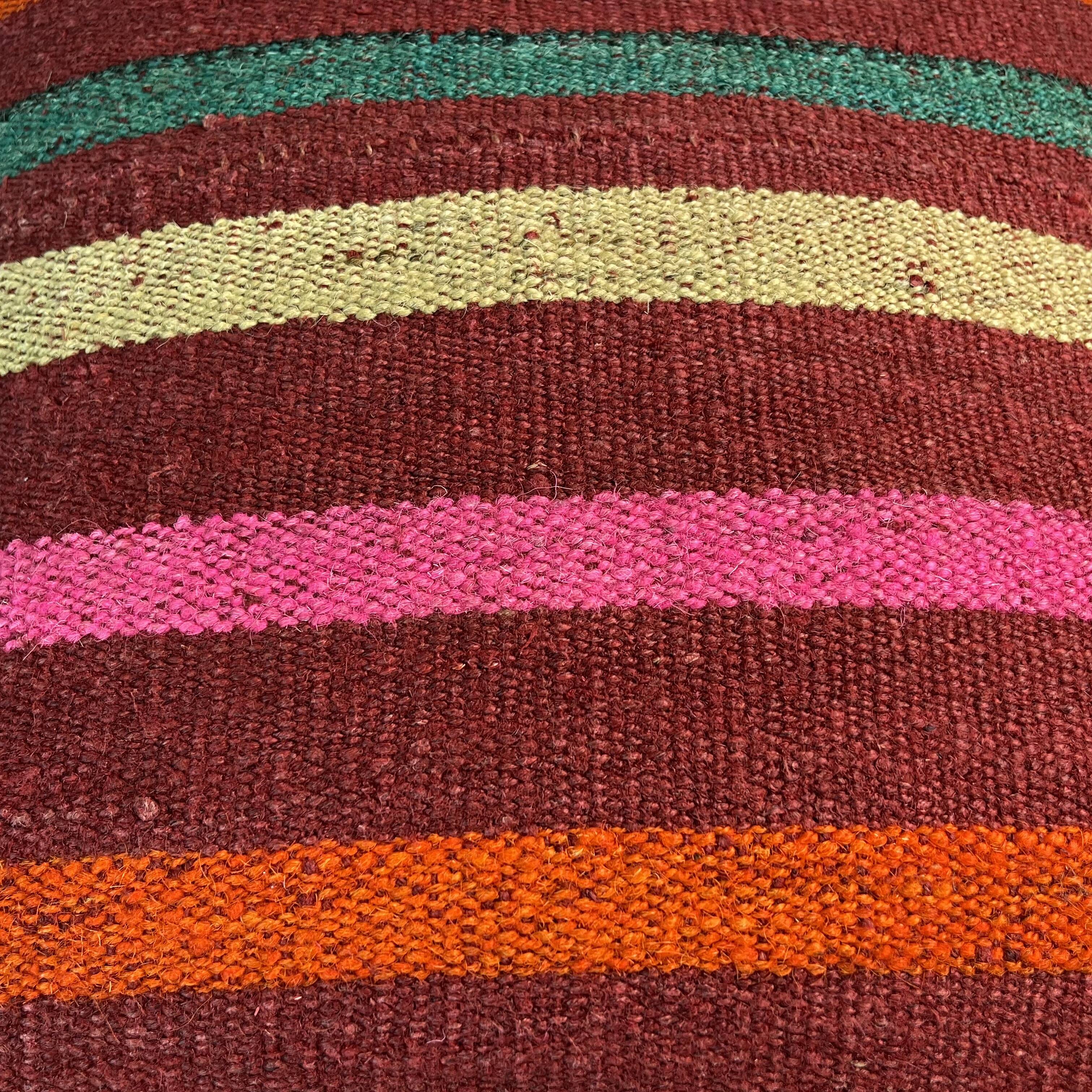 Vintage turkish kilim cushion cover , 40 x 40 cm
