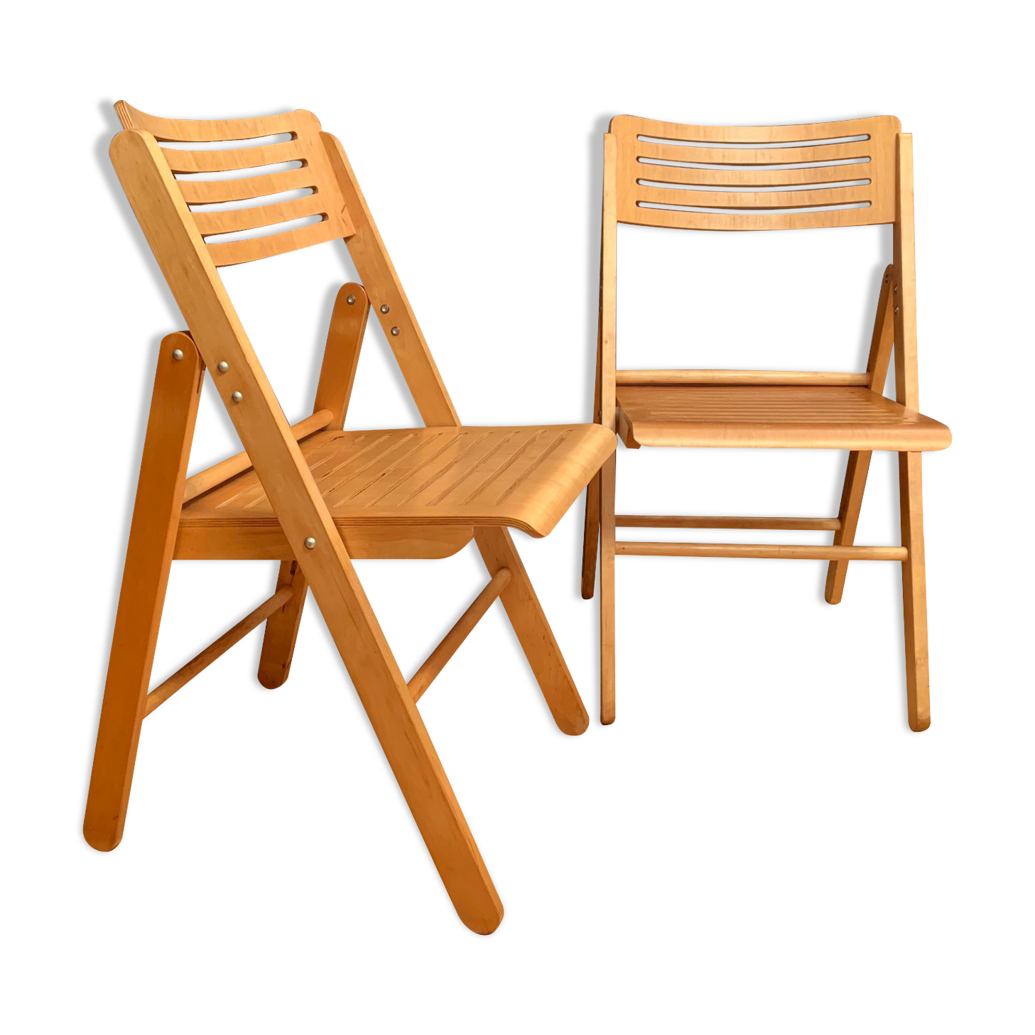 A pair of folding chairs, Netherlands, 1970s.