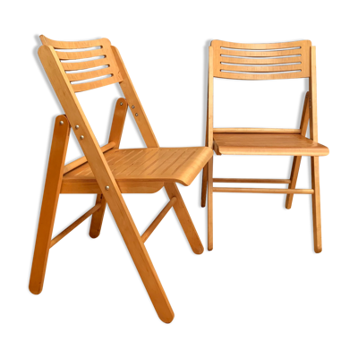Une paire de chaises pliantes, Pays-Bas, années 1970.