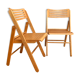 A pair of folding chairs, Netherlands, 1970s.
