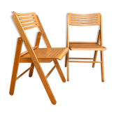 Une paire de chaises pliantes, Pays-Bas, années 1970.