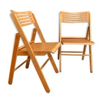 A pair of folding chairs, Netherlands, 1970s.