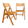 A pair of folding chairs, Netherlands, 1970s.