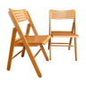 A pair of folding chairs, Netherlands, 1970s.