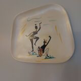 Plat en céramique vintage 60'S