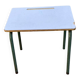 Bureau écolier bois et acier vert