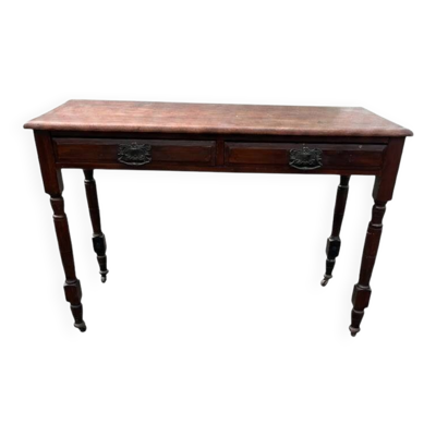 Table de travail ancienne de style Anglais en bois - Bureau ou table