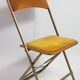 Set of three folding chairs opera golden yellow/mustard